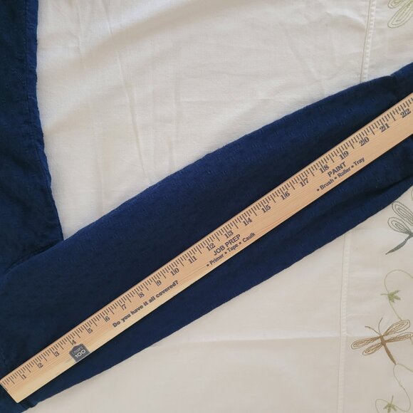 Navy Blue Woven Long Sleeve Shirt Territory Ahead Size XL - Picture 11 of 11